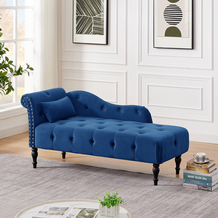 Rosdorf Park Jawone Velvet Chaise Lounge Reviews Wayfair